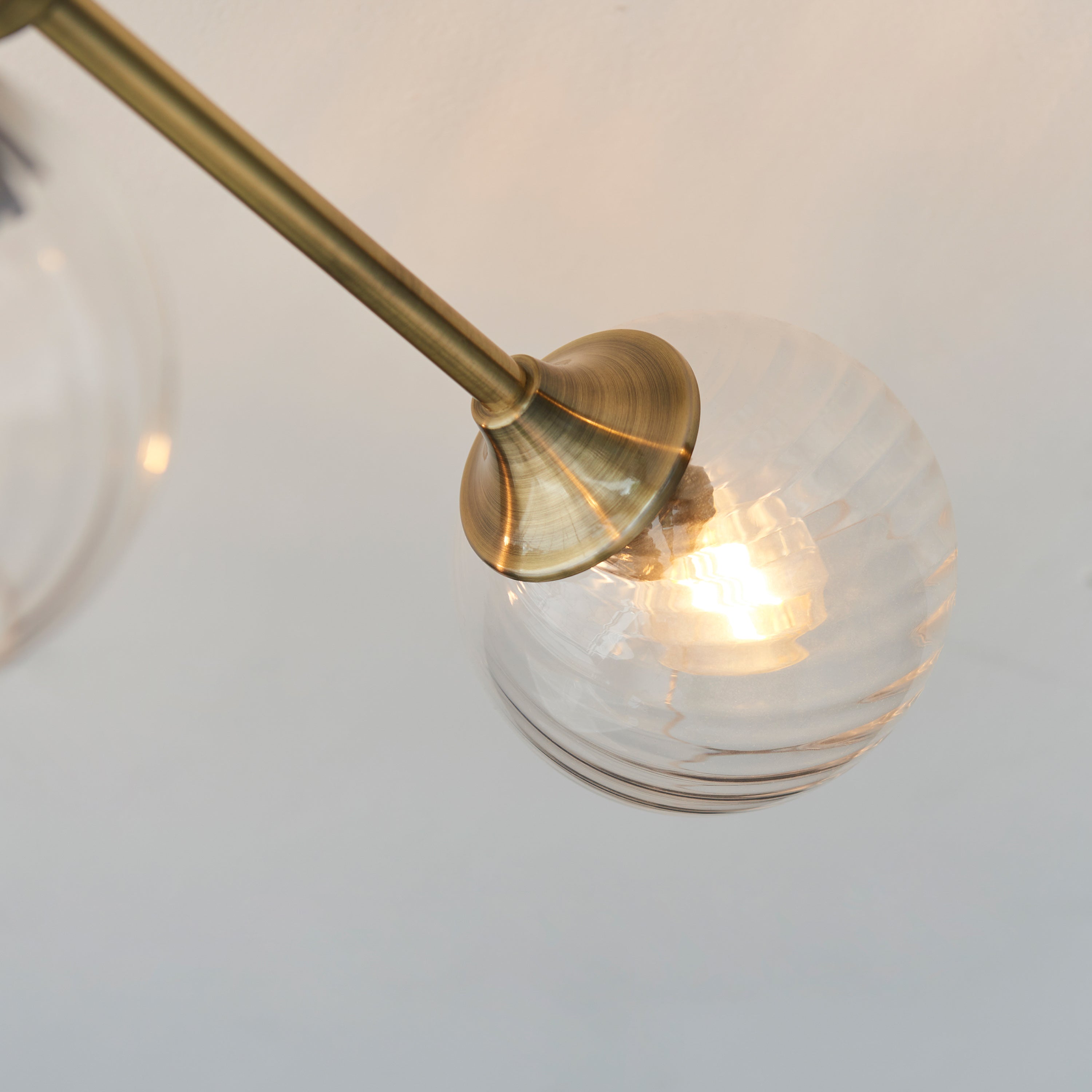 Dakota Antique Brass Ceiling Light | Medium